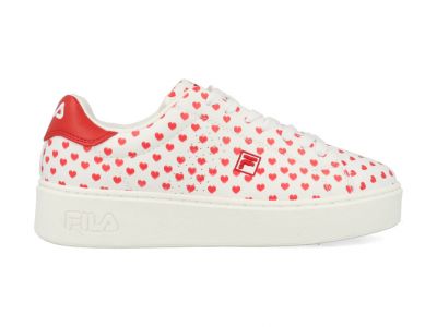 Fila damessneaker rood en wit