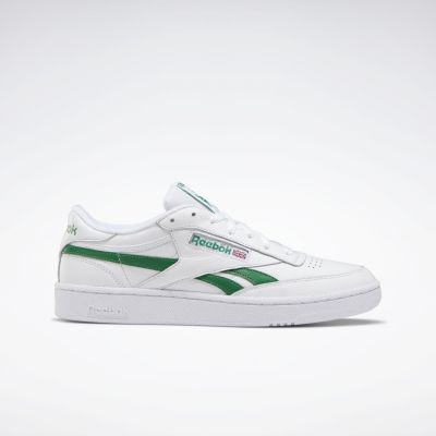 Reebok Club C Revenge herensneaker groen, wit en zwart
