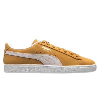 Puma Classic XXI herensneaker geel, wit en bruin