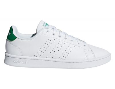 Adidas Advantage herensneaker groen en wit