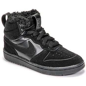 Nike Court Borough kindersneaker zwart