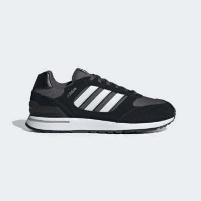 Adidas Run 80s herensneaker zwart, grijs, wit en blauw