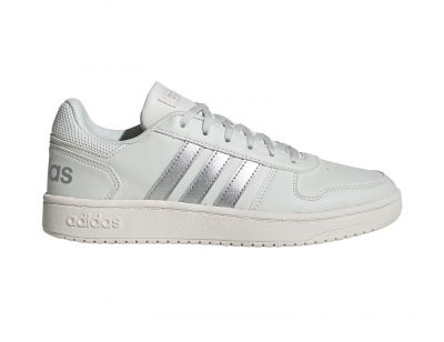 Adidas Hoops 2.0 damessneaker wit en zilver